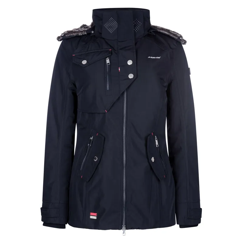 Euro-Star Lajana Ladies Waterproof Jacket - Navy